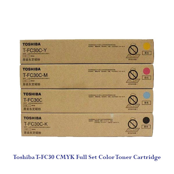 Product Description: Upgrade your Toshiba e-Studio copier with the T-FC30C-K/C/M/Y toner cartridge. This genuine Toshiba toner is designed for use with e-Studio 2050C, 2550C, 2051C, and 2551C models and delivers high-quality prints with precision and consistency.