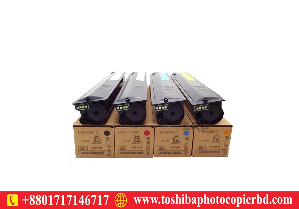 Toshiba T-FC505C-K/C/M/Y Genuine Color Toner Cartridge