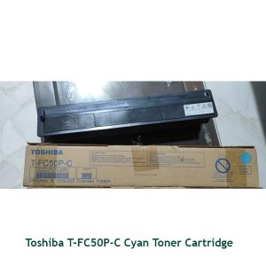 Buy Toshiba T-FC50P-C Cyan Toner Cartridge with the Best Price in Bangladesh Toshiba T-FC50P-Y Original & Genuine Cyan Color Toner Cartridge for Toshiba E STUDIO 2555C, Toshiba E STUDIO 3055C, Toshiba E STUDIO 3555C, Toshiba E STUDIO 4555C & Toshiba E STUDIO 5055C Colour Photocopier Machines. This Toner Cartridge has 550gm weight and maximum yield ± 20000 pages @ 5% average coverage. Always Use your Copier Machines Original & Genuine Cyan Toner Cartridge & Get a great value for everyday Business Coping / Printing. The Toshiba T-FC50P-M Genuine Cyan Toner Cartridge Also Supported the Following Photocopier Models: Toshiba E STUDIO 2555C, Toshiba E STUDIO 3055C, Toshiba E STUDIO 3555C, Toshiba E STUDIO 4555C & Toshiba E STUDIO 5055C.