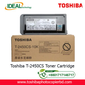 Buy Toshiba T-2450CS Original Toner Cartridge Price in Dhaka. Bangladesh Toshiba T-2450CS-10K Original & Genuine Copier Toner Cartridge for Toshiba e-Studio 223, Toshiba e-Studio 225, Toshiba e-Studio 243 & Toshiba e-Studio 245. Toshiba supplies are specifically designed to work in Toshiba products. Our demanding specifications, high-quality standards, and rigorous testing ensure the highest-quality product will work best with your equipment.