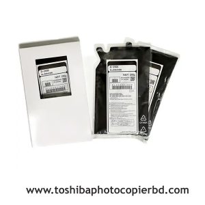 Toshiba D-2505 is a black developer ink for e-studio 2006; 2303A; 2303AM; 2803A; 2523A; 2523AD; 2323AM; 2007; 2306; 2505F; 2505H; 2507; 2802AF; 2802AM; 2809A, 2829A, 2323AMW, 2323AMS and 2823AMW Photocopiers. It aids in better printing and reduces the cost of copying for your copier. The dimensions of D-2505 black developer ink are 9.4 x 5.7 x 0.9 inches and the net weight is 200g. The Toshiba D-2505 developer has no warranty.
