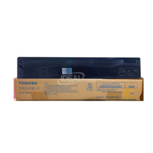 Buy Toshiba T-FC415C-Y Yellow Toner from "Toshiba Photocopier BD" Shop Only. Toshiba T-FC415C-Y Yellow Toner Cartridge also supports the following models: Toshiba e-studio 2010AC, 2510AC, 2515AC, 3015AC, 3515AC, 4515AC, 5015AC, 2110AC, 2615AC, 3115AC, 3615AC, 4615AC/5115AC Multifunctional Color Photocopier Machines. T-FC415C-K Black Toner has a net weight of 570 gm and a maximum yield of ±25000 Pages @ 5% Average Coverage.