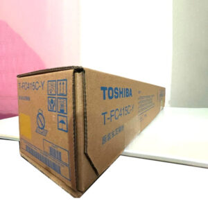 Buy Toshiba T-FC415C-Y Yellow Toner from "Toshiba Photocopier BD" Shop Only. Toshiba T-FC415C-Y Yellow Toner Cartridge also supports the following models: Toshiba e-studio 2010AC, 2510AC, 2515AC, 3015AC, 3515AC, 4515AC, 5015AC, 2110AC, 2615AC, 3115AC, 3615AC, 4615AC/5115AC Multifunctional Color Photocopier Machines. T-FC415C-K Black Toner has a net weight of 570 gm and a maximum yield of ±25000 Pages @ 5% Average Coverage.