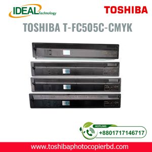 The Toshiba T-FC50C-YMCK e-studio Color Original Toner can be used with Toshiba e-Studio 2000AC, 2500AC, 2505AC, 3005AC, 3505AC, 4505AC, 5005AC, Copier. The printing colors are Black, Cyan, Magenta, and Yellow. Toshiba T-FC505C-YMCK e-studio Original Toner has no warranty.