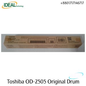 Buy OD-2505 Photocopier OPC Drum Best Price in Bangladesh. The original & genuine Toshiba OD-2505 Drum weights 80gm and an estimated yield at ± 80,000 Pages @ 5% average coverage with can be used in Toshiba e-Studio 2303A, 2309A, 2303AM, 2803A, 2523A, 2523AD, 2323AM, 2505F, 2505H, 2802AF, 2802AM, 2809A, 2006, 2306, 2307, 2007, 2506, 2507, 2323AMW, 2823AMW, 2323AMS Photocopiers machines.