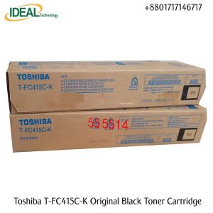 Toshiba T-FC415C-K Black Original & Genuine Color Copier Toner Cartridge for Toshiba E STUDIO 2110AC, E STUDIO 3115AC, E STUDIO 2515AC, Toshiba E STUDIO 3015AC, Toshiba E STUDIO 3515AC, Toshiba E STUDIO 4515AC & Toshiba E STUDIO 5015AC. The Toshiba T-FC415P-K Black Genuine copier toner cartridge. This Toner Cartridge Also Supported the Following Models Toshiba E STUDIO 2515AC, Toshiba E STUDIO 2110AC, E STUDIO 3115AC, E STUDIO 3015AC, Toshiba E STUDIO 3515AC, Toshiba E STUDIO 4515AC & Toshiba E STUDIO 5015AC. It has 550gm weight and maximum yield ± 25000 pages @5% average coverage.