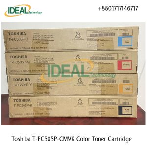 Brand: TOSHIBA Model: T-FC505P-Y Colour Type: Yellow (Y) Print Technology: Laser Printing Yield (Approx): ± 20,000 Pages/Set Compatible: Toshiba e-Studio 2505AC,3005AC,3505AC,4505AC,5005AC.