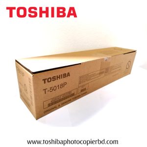 Toshiba T-5018P Genuine Black Copier toner for Toshiba e-Studio 2518A, 3018A, 3518A, 4518A, and 5018A photocopiers. This toner cartridge features laser printing technology, high-quality prints and copy, 700gm Weight & Copy Yield ±36000 Pages @ 5% average coverage.