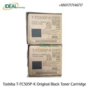 Brand: TOSHIBA Model: T-FC505P-K Colour Type: Black (B) Print Technology: Laser Printing Yield (Approx): ± 20,000 Pages/Set Compatible: Toshiba e-Studio 2505AC,3005AC,3505AC,4505AC,5005AC.
