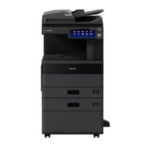 Toshiba e-Studio 2021AC + Extra Drawer + RADF Copier Price in Bangladesh The Toshiba e-Studio 2021AC A3 20ppm Speed Multifunctional Laser Color Printer has Reliable and efficient A3 colour multifunction’ printing system, offering advanced functions to small and medium-sized companies for quality colour printing in all working environments. The organization within companies has definitely changed in recent years: information must be available everywhere and at any time. They need to maintain secure, permanent access to their data to maintain maximum efficiency and productivity. Print, scan, copy and fax at a speed of 20 pages per minute, Large touch screen (26cm) customizable according to the needs of your company for a great simplicity of’use and optional voice assistance to adapt to all users, Optional voice assistance to adapt to all users, Cloud and mobile printing and a wide range of solutions that simplify the most complex workflows and give you access to your data wherever you are, High level of security guaranteeing the’ integrity of your data and your Computer Park. The Toshiba e-Studio 2021AC + Extra Drawer + RADF Color Copier Machine has Copy / Print and Scan Function, 20 ppm A4, 12 ppm A3. copy / print speed, 1200 x99200 1bit DPI resolution, Paper Capacity (Tray 1: 250 pages + Tray 2: 550 pages + Bypass: 100 pages = 900 Pages) 900 Sheets & Max (Optional) 2900 Sheets paper capacity, 84.000 Colour, 84.000 Monochrome. sheets monthly duty cycle, 4 GB RAM, SSD 128GB, Optional 320GB HHD Drive, Scan to e-filing, USB, PC, SMB, FTP, Email, Twain, Files, Mobile Printing, Network Printing, Cloud Printing, Top Access, e-filing, Template & Standard Scan OCR.
