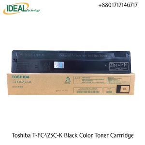 Brand Toshiba Model T-FC425C-K (Black) Print Technology Laser Printing Yield (Approx) ± 35,000 Pages/ Sets Supported Printer Toshiba e-Studio 2020AC, 2520AC, 2525AC, 3025AC, 3525AC, 4525AC, 5525AC, 6525AC Copier Machine Weight 570 gm Warranty