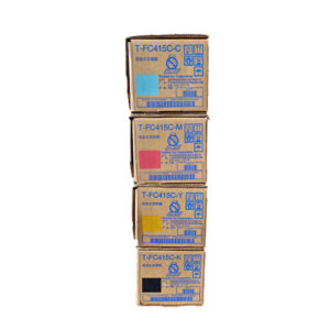 Brand: TOSHIBA Model: T-FC415C-CMYK (Four Color) Print Technology: Laser. Printing Yield (Approx): ± 25,000 Pages/Set. Colour Type: CMYK (Cyan, Magenta, Yellow, Black). Compatible: e-Studio 2010AC,2110AC,3015AC,3115AC.