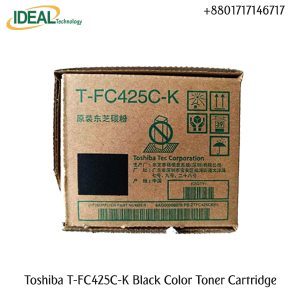 Brand Toshiba Model T-FC425C-K (Black) Print Technology Laser Printing Yield (Approx) ± 35,000 Pages/ Sets Supported Printer Toshiba e-Studio 2020AC, 2520AC, 2525AC, 3025AC, 3525AC, 4525AC, 5525AC, 6525AC Copier Machine Weight 570 gm Warranty