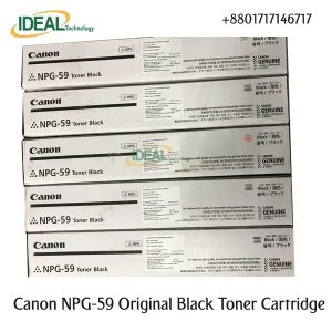 Canon NPG-59 Toner For Canon Photocopier (Black) The Canon NPG-59 Toner For is made for Canon Photocopiers. This toner is supported by the ImageRunner IR-2002/2002N/2202N. You will be able to print or copy out a total of 10,000 pages. The dimension of the toner is 50.8 x 10.2 x 10.2 cm with a weight of 486gm. You can be confident that the Canon device will produce consistently high-quality results.