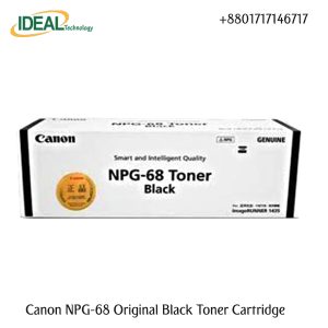 Canon NPG-68 Toner For Photocopier (Black) The Canon NPG-68 Black Toner is made for Canon Photocopiers. This toner is supported by the ImageRunner 1435i, ImageRunner 1435iF, ImageRunner iR1435P. You will be able to print or copy out a total of 17,600 pages. You can be confident that the Canon device will produce consistently high-quality results. What is The Canon NPG-68 For Photocopier (Black) Price in Bangladesh? Creatus Computer offers you Canon NPG-68 For Photocopier (Black) with the best price in Bangladesh. The latest price of Canon NPG-68 For Photocopier (Black) in Banglades