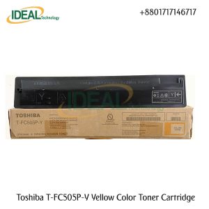 Buy Toshiba T-FC505P-Y Yellow Toner Cartridge with the Best Price in Bangladesh Toshiba T-FC505P-Y Yellow Original & Genuine Color Copier Toner Cartridge for Toshiba E STUDIO 2505AC, Toshiba E STUDIO 3005AC, Toshiba E STUDIO 3505AC, Toshiba E STUDIO 4505AC & Toshiba E STUDIO 5005AC Colour Photocopier Machines. This Toner Cartridge has 550gm weight and maximum yield ± 20000 pages @ 5% average coverage. Always Use your Copier Machines Original & Genuine Toner Cartridge & Get a great value for everyday Business Coping / Printing. The Toshiba T-FC505P-Y Genuine Yellow Toner Cartridge Also Supported the Following Photocopier Models: Toshiba E STUDIO 2505AC, Toshiba E STUDIO 3005AC, Toshiba E STUDIO 3505AC, Toshiba E STUDIO 4505AC & Toshiba E STUDIO 5005AC.