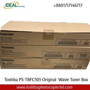 Toshiba PS-TBFC505 Original Waste Toner Box: The Ultimate Solution for Your Toshiba Printer Are you tired of dealing with messy and inefficient waste toner disposal in your Toshiba printer? Look no further! The Toshiba PS-TBFC505 Original Waste Toner Box is here to save the day. With its innovative design and high-quality materials, this waste toner box is the perfect solution for keeping your printer running smoothly and efficiently. Why Choose the Toshiba PS-TBFC505 Original Waste Toner Box? The Toshiba PS-TBFC505 Original Waste Toner Box is specifically designed for use with a wide range of Toshiba printers, including the e-Studio 3508LP, 4508LP, 2505AC, 3005AC, 4505AC, 5005AC, 2515AC, 015AC, 515AC, 2615A, 3115AC, 3615AC, 4615AC, 5115AC, 2555C, 3055C, 3555C, 4555C, and 5055C. This waste toner box is easy to install and ensures that your printer operates at peak performance without any hassle. Key Features of the Toshiba PS-TBFC505 Original Waste Toner Box Easy to install and replace High-quality construction for optimal performance Compatible with a wide range of Toshiba printers Helps maintain clean and clear printouts Environmentally friendly disposal of waste toner With the Toshiba PS-TBFC505 Original Waste Toner Box, you can say goodbye to messy toner spills and hello to crisp, professional-quality prints every time. Don't let a clogged waste toner box slow you down - invest in the Toshiba PS-TBFC505 and experience the difference for yourself. How to Install the Toshiba PS-TBFC505 Original Waste Toner Box Installing the Toshiba PS-TBFC505 Original Waste Toner Box is quick and easy. Simply follow these steps: Open the toner cover on your Toshiba printer. Locate the waste toner box compartment. Remove the empty waste toner box and dispose of it properly. Insert the new Toshiba PS-TBFC505 Original Waste Toner Box into the compartment. Close the toner cover and you're ready to go! Where to Buy the Toshiba PS-TBFC505 Original Waste Toner Box Ready to upgrade your Toshiba printer with the Toshiba PS-TBFC505 Original Waste Toner Box? Look no further than your authorized Toshiba dealer. They will have the genuine product you need to keep your printer running smoothly and efficiently. Don't settle for inferior waste toner boxes - choose the original Toshiba PS-TBFC505 for the best results. When it comes to keeping your Toshiba printer in top condition, the Toshiba PS-TBFC505 Original Waste Toner Box is the perfect solution. Say goodbye to messy toner disposal and hello to clear, crisp prints with this high-quality waste toner box. Upgrade your printer today and experience the difference for yourself! Meta Description: Looking for a reliable waste toner box for your Toshiba printer? Check out the Toshiba PS-TBFC505 Original Waste Toner Box for top-quality performance and easy installation.