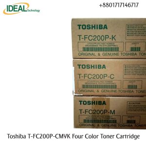 Buy Toshiba T-FC200P-CMYK Full Set (Four Color 4 Pcs) Toner Cartridge Price in BD The Toshiba T-FC-200P-CMYK Full Set (Four Color 4 Pcs) Original & Genuine Color Copier Toner Cartridge is made for Toshiba e-Studio 2000AC & e-Studio 2500AC Digital Multifunctional Colour Photocopier Machines. The Toshiba T-FC200P-CMYK Full Set (Four Color 4 Pcs) Genuine copier toner cartridge. This Toner Cartridge Also Supported the Following Models Toshiba e-Studio 2000AC & e-Studio 2500AC. It has 550gm weight and maximum yield ± 15000 pages/Set @5% average coverage.