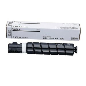 Brand: CANON Model: NPG-84 Colour Type: Black Print Technology: Laser Printing Yield (Approx): 30,000 Pages Compatible: Canon IR2630I, IR2635I, 2645I, IR2625I.