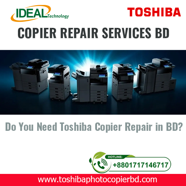 Photocopier Repair Services in Dhaka City Are you in need of fast and reliable photocopier repair services in Dhaka City? Look no further than Ideal Technology BD! Our team of experienced technicians is here to provide top-notch repair services for both black & white and color photocopiers at affordable prices. With a service cost of BDT 700 for black & white photocopiers and BDT 1000 for color photocopiers, we offer the best value for money in the area. Why Choose Ideal Technology BD for Photocopier Repair Services? At Ideal Technology BD, we understand the importance of having a functional photocopier in your office or business. That's why we strive to provide prompt and efficient repair services to minimize any downtime and get your photocopier up and running in no time. Our team is trained to handle a wide range of issues, from paper jams and faulty sensors to print quality problems and error messages. With years of experience in the industry, our technicians have the expertise to diagnose and fix any issue with your photocopier quickly and effectively. We use only genuine parts and components to ensure the highest quality repairs that are built to last. Plus, our team is equipped with the latest tools and technology to provide cutting-edge repair services that meet the highest standards. What Sets Us Apart from the Competition? At Ideal Technology BD, we pride ourselves on our commitment to customer satisfaction. We understand that dealing with a broken photocopier can be frustrating, which is why we go above and beyond to provide exceptional service every step of the way. From our friendly customer support team to our skilled technicians, we strive to make the repair process as smooth and hassle-free as possible. Our transparent pricing policy means that you'll never be hit with any hidden fees or charges. We believe in offering fair and competitive prices for all our repair services, without compromising on quality. With Ideal Technology BD, you can trust that you're getting the best value for your money, without sacrificing on the quality of the repair. Contact Us Today for Reliable Photocopier Repair Services Don't let a broken photocopier slow down your business operations. Contact Ideal Technology BD today for fast and reliable repair services in Dhaka City. With our affordable pricing, experienced technicians, and commitment to customer satisfaction, you can trust that your photocopier will be in good hands. Let us help you get back to printing, copying, and scanning with confidence!