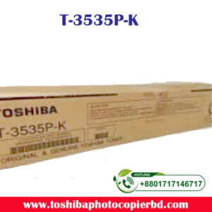 Brand: TOSHIBA Model: T-3535P-K Colour Type: Black Print Technology: Monochrome Laser Printing Yield (Approx) : ±21,500 Pages Compatible: e-Studio 3508LP, 4508LP, 5008LP Weight: 338 gm