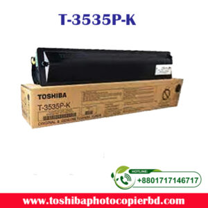 Brand: TOSHIBA Model: T-3535P-K Colour Type: Black Print Technology: Monochrome Laser Printing Yield (Approx) : ±21,500 Pages Compatible: e-Studio 3508LP, 4508LP, 5008LP Weight: 338 gm