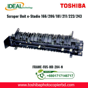 Toshiba FRAME-FUS-HR-280 Scraper Unit for e-Studio Copiers Are you looking for a reliable and efficient scraper unit for your Toshiba e-Studio copiers? Look no further! The Toshiba FRAME-FUS-HR-280 Scraper Unit is the perfect solution for your printing needs. In this article, we will discuss the key features, benefits, and installation process of this high-quality scraper unit. Key Features The Toshiba FRAME-FUS-HR-280 Scraper Unit is specifically designed for e-Studio 166, 206, 163, 165, 181, 211, 223, and 243 copiers. Here are some of its key features: Compatibility: This scraper unit is compatible with a wide range of Toshiba e-Studio copiers, making it a versatile and cost-effective solution. Efficiency: The FRAME-FUS-HR-280 is designed to efficiently remove excess toner and debris from the copier's drum surface, ensuring crisp and clean prints every time. Durability: Made from high-quality materials, this scraper unit is built to last, providing long-lasting performance and reliability. Easy Installation: With simple and straightforward installation instructions, you can easily replace your old scraper unit with the Toshiba FRAME-FUS-HR-280 in no time. Benefits There are several benefits to using the Toshiba FRAME-FUS-HR-280 Scraper Unit for your e-Studio copiers: Improved Print Quality: By effectively removing toner buildup and debris, this scraper unit helps maintain optimal print quality. Extended Printer Life: Regularly replacing the scraper unit can help prolong the life of your copier and prevent costly repairs. Cost Savings: Investing in a high-quality scraper unit can save you money in the long run by reducing maintenance and repair costs. Peace of Mind: With the Toshiba FRAME-FUS-HR-280, you can have peace of mind knowing that your copier is in good hands. Installation Process Installing the Toshiba FRAME-FUS-HR-280 Scraper Unit is a simple and straightforward process. Here's a step-by-step guide to help you replace your old unit: Turn off the copier and unplug it from the power source to ensure safety during the installation process. Open the front panel of the copier to access the old scraper unit. Remove the old unit by gently pulling it out from the copier. Insert the new FRAME-FUS-HR-280 scraper unit into the designated slot, making sure it is securely in place. Close the front panel of the copier and plug it back in. Turn on the copier and run a test print to ensure the new scraper unit is installed correctly. With the Toshiba FRAME-FUS-HR-280 Scraper Unit, you can enjoy hassle-free printing and consistent results with your e-Studio copiers. In conclusion, the Toshiba FRAME-FUS-HR-280 Scraper Unit is the perfect choice for maintaining the quality and performance of your Toshiba e-Studio copiers. With its compatibility, efficiency, durability, and ease of installation, this scraper unit offers a seamless printing experience.Upgrade your copier with the Toshiba FRAME-FUS-HR-280 Scraper Unit today and experience the difference it makes in your printing operations.