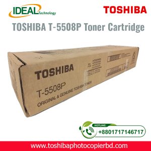 Brand Toshiba Model T-5508P Items Photocopier Toner Cartridge Supported Model Toshiba e-Studio 5508A/6508A/7508A/8508A Photocopiers Weight 1000 gm (±) Type Original & Genuine Toshiba Toner Cartridge Convert Possible Yes Additional Charge with Chip 5000 Taka Availability Call us (01717146717) Toshiba T-5508P Original Black Toner Price in Bangladesh In this article, we will explore the Toshiba T-5508P original black toner and its price in Bangladesh. Ideal Technology BD is your go-to destination for all your printing needs, offering high-quality products at competitive prices and support for Toshiba e-Studio 5508A/6508A/7508A/8508A Photocopiers.  What is the price of Toshiba T-5508P Original Black Toner Cartridge in Bangladesh? The latest price of Toshiba T-5508P Original Black Toner Cartridge in Bangladesh is ৳ 28,500.00. You can buy the Toshiba T-5508P Original Black Toner Cartridge at the best price from Ideal Technology Toshiba Brand Shop, Bangladesh.