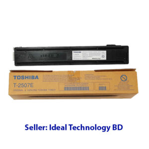 Quick Overview Brand: TOSHIBA Model: T-2507E Colour Type: Black Print Technology: Monochrome Laser Printing Yield (Approx) : ±10,000 Pages Compatible: e-studio 2006; 2306; 2506; 2007; 2307; 2507. Weight: 240gm